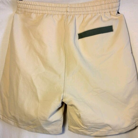 Alefric Eden Shorts Men 30 Waist Elastic Cream Splice Advanced Technology - Picture 2 of 10